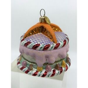 Christopher Radko Blown Glass Ornament "Berry Cake Delight"